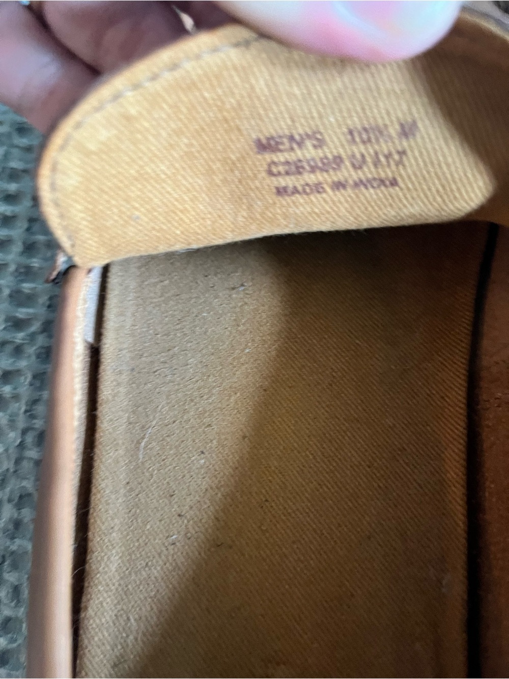 Cole Haan Men’s Tan Leather Loafers - Slip-On Driving Shoes - Picture 4 of 6